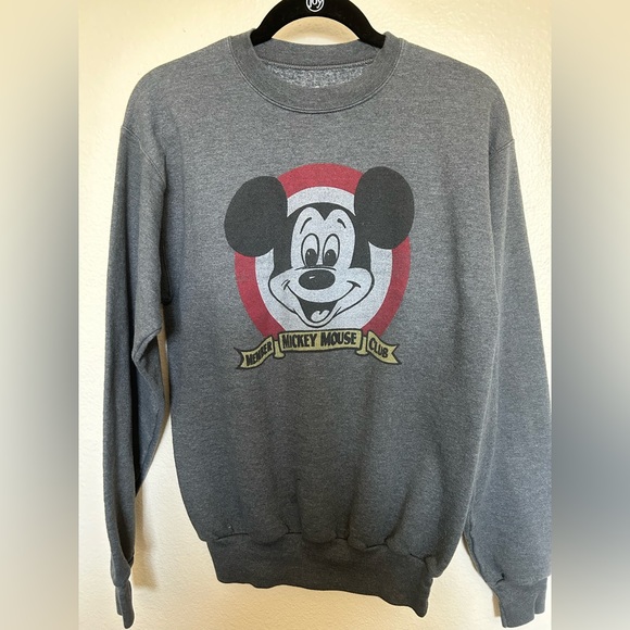 Disney Mickey Mouse grey crew neck sweater. - Picture 2 of 5